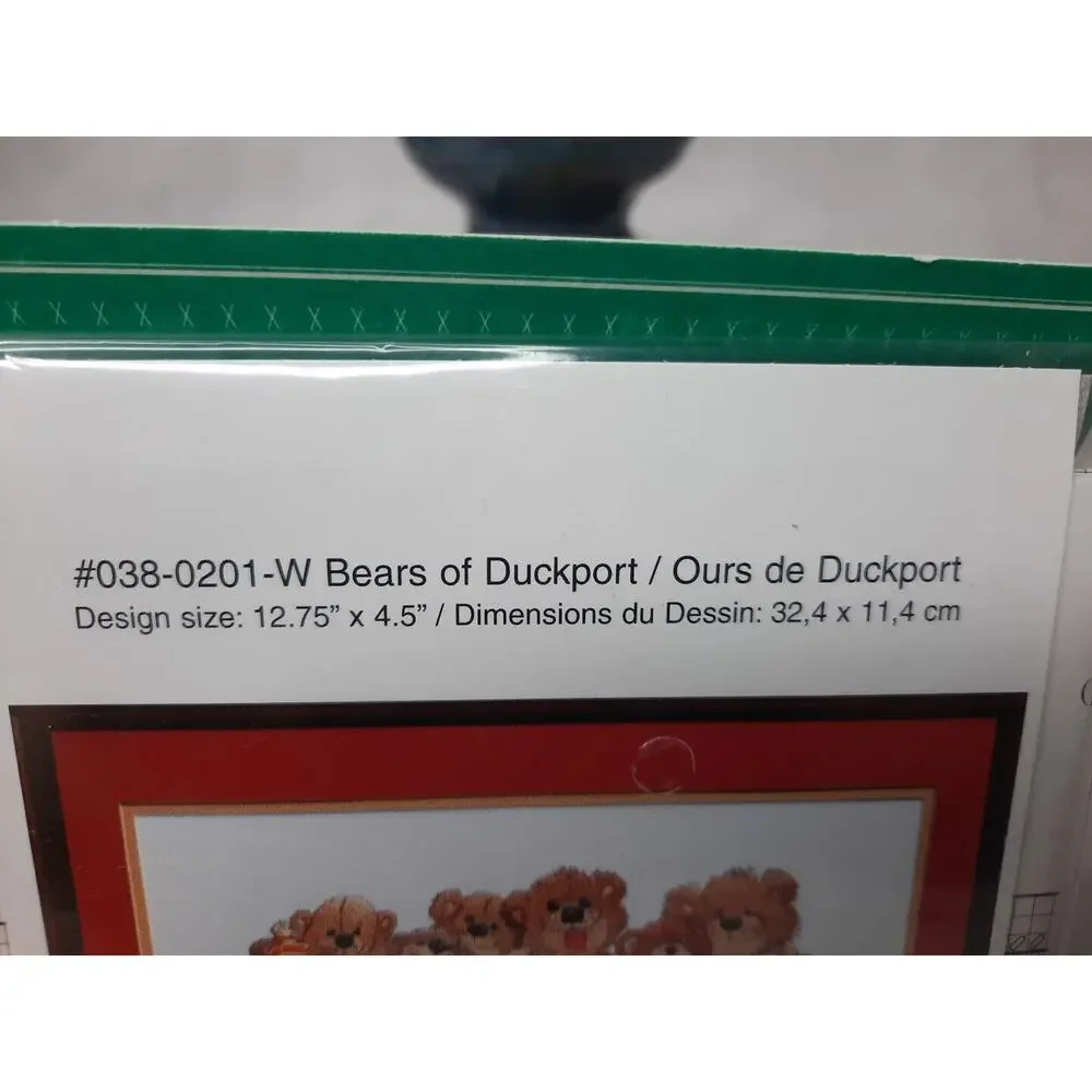 2004 Janlynn's Counted Cross Stitch Just A Chart Bears of Duckport